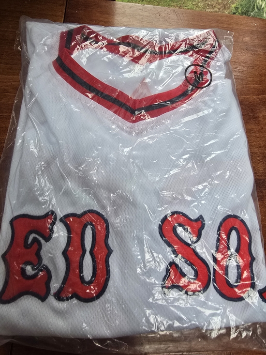 Boston Red Sox Tops - Red Sox Jersey Shirt With Embroidered Detail